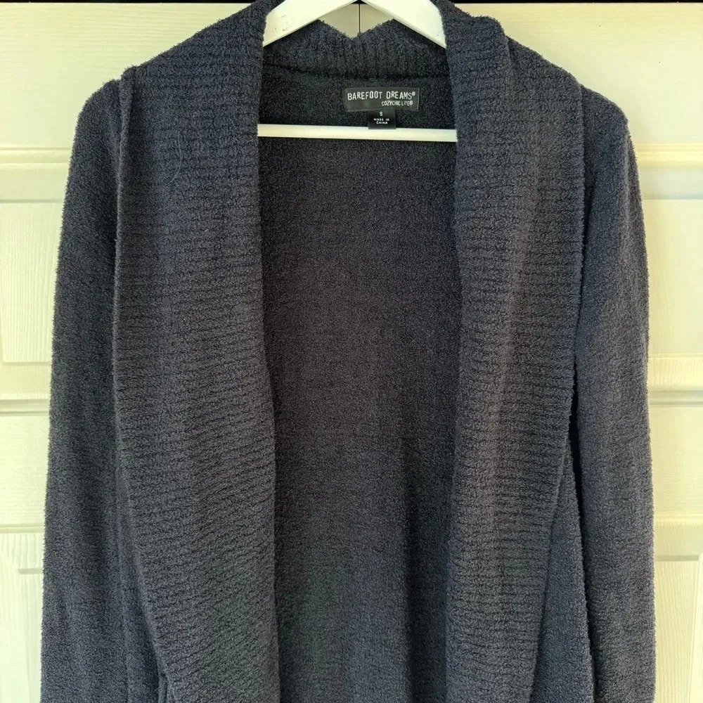 Barefoot Dreams CozyChic Lite® Circle Cardi Long Sleeve Cardigan Women’s size S - Picture 2 of 11